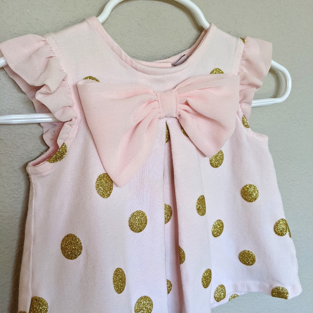 Catherine Malandrino Pink Gold 2 Piece Set 3-6